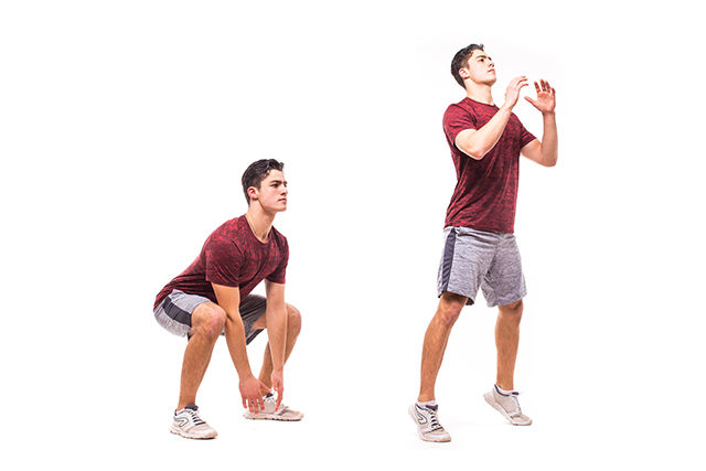 how to do squat jumps workout exercise