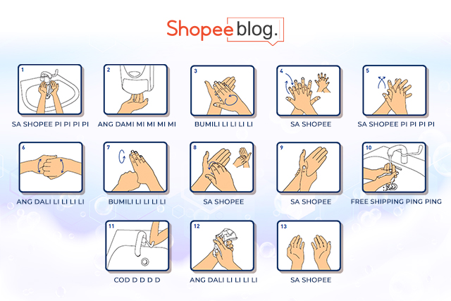 how to wash hands by shopee